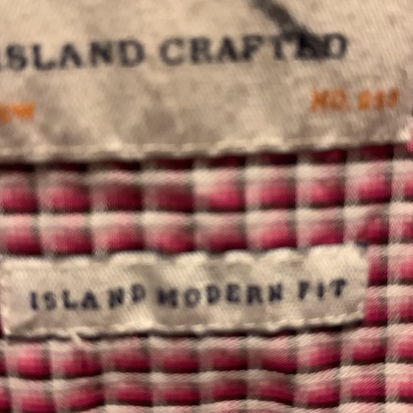 Tommy Bahama Jeans Shirt Island Crafted Button Front Mens Large Long Sleeve Red - Picture 8 of 16